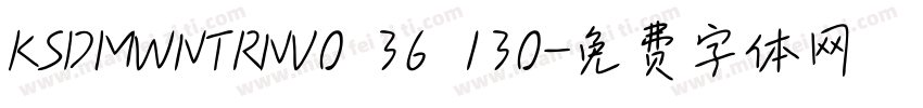 KSDMWNTRNV0 36 130字体转换